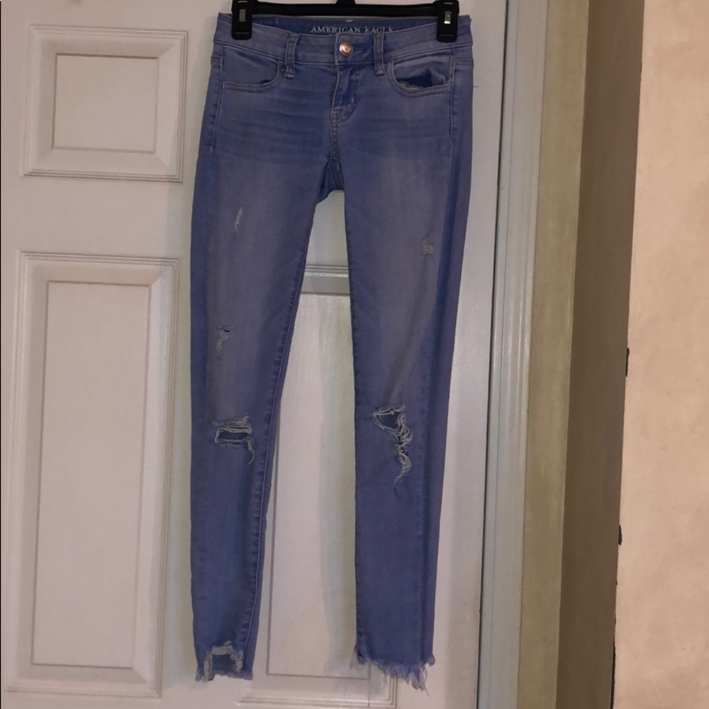 American Eagle light wash jeans